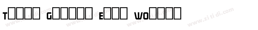 Trump Gothic East W0字体转换